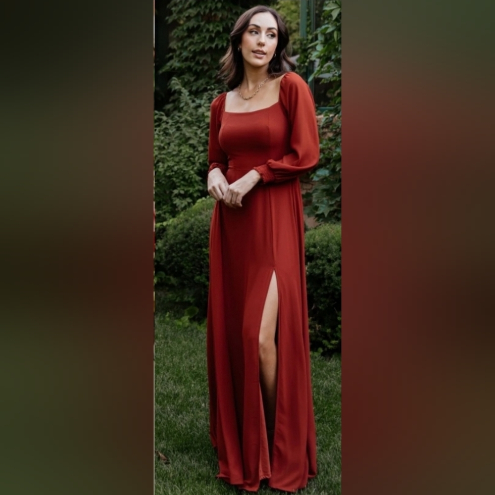 Baltic Born Long Sleeve Red Dress